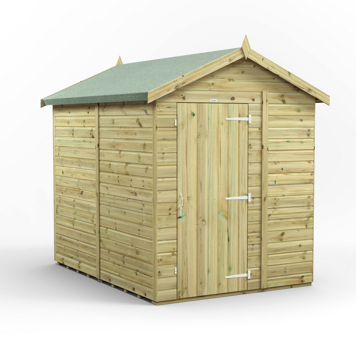 Powersheds Apex Roof Premium Windowless Single Door Garden Shed 8ft x 6ft Price Comparisons | Compare The Build