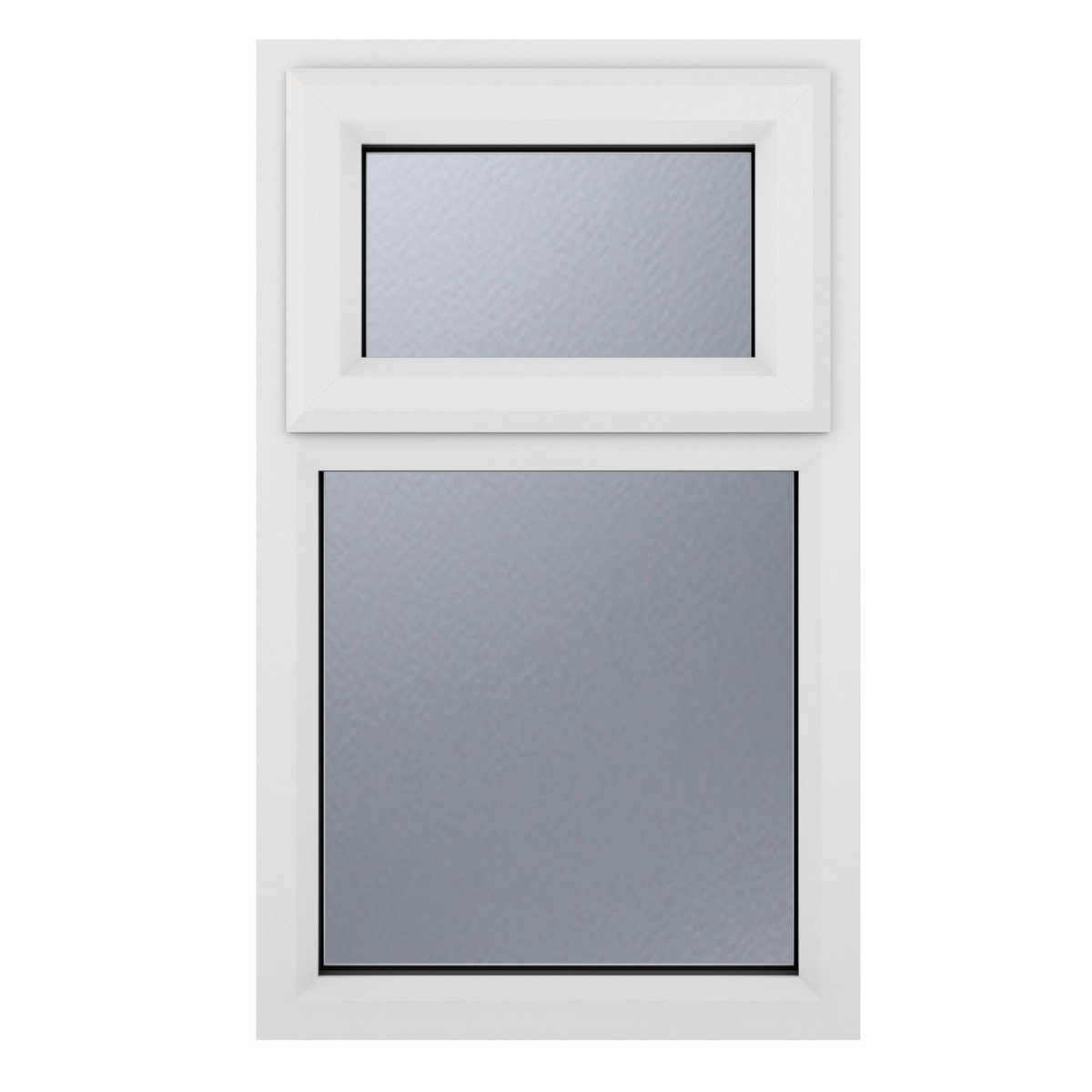 Crystal Triple Glazed Window Top/Fix 610 x 1115mm Obscure - White Price Comparisons | Compare The Build