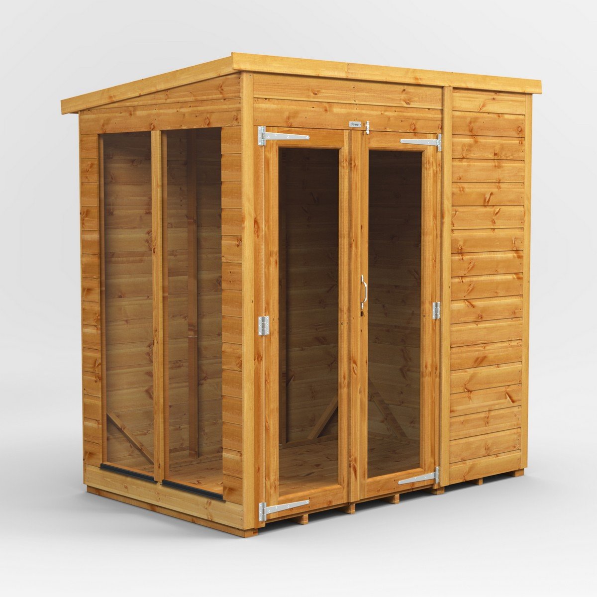 Powersheds Pent Roof Summerhouse 6ft x 4ft - Golden Brown Price Comparisons | Compare The Build