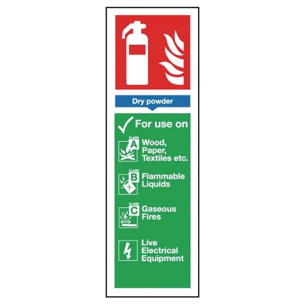 Rigid Site Safety Sign - Dry Powder Extinguisher 300x100mm Price Comparisons | Compare The Build