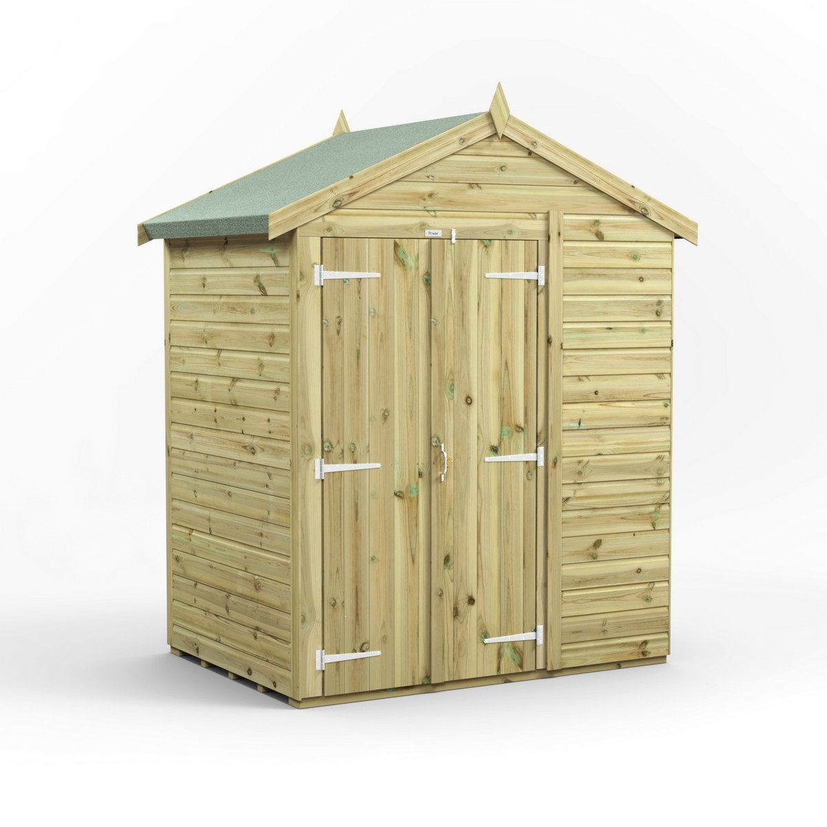 Powersheds Apex Roof Premium Windowless Double Door Garden Shed 4ft x 6ft Price Comparisons | Compare The Build