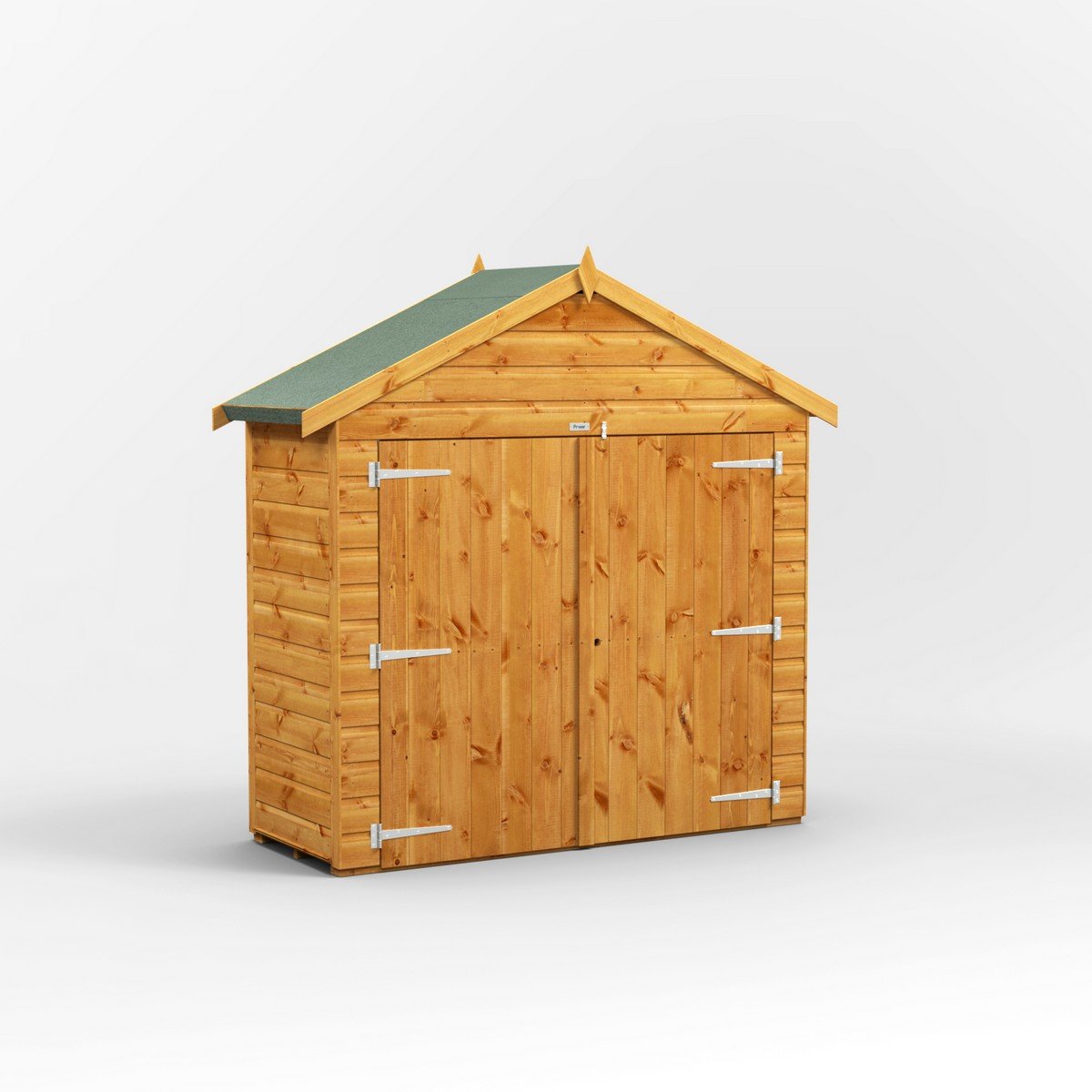Powersheds Apex Roof Bike Shed 2ft x 6ft - Golden Brown Price Comparisons | Compare The Build