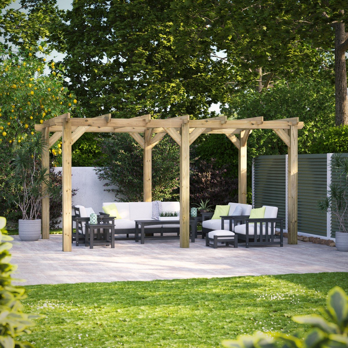 Powersheds Pergola 16ft x 10ft Price Comparisons | Compare The Build