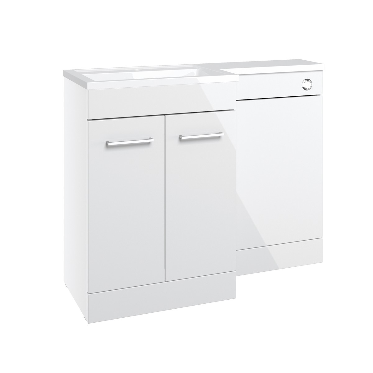 Honiton WC Unit LH 1100mm - White Gloss Price Comparisons | Compare The Build