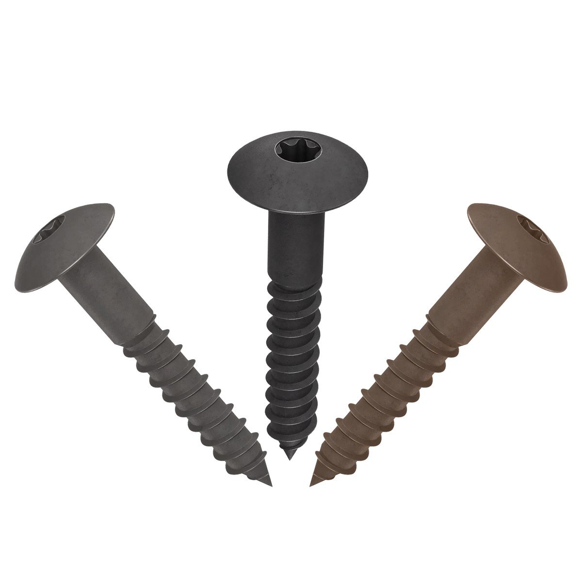 Piranha Shadow Gap Coloured Screws - Antique Grey - Pack of 25 Price Comparisons | Compare The Build