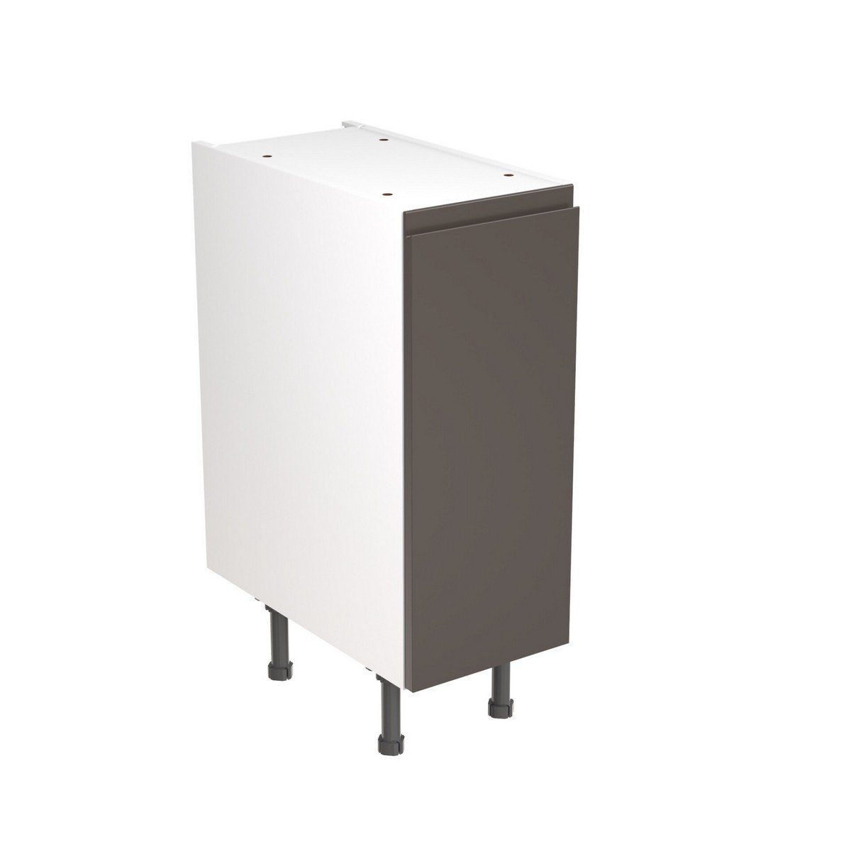 KitchenKit Flatpack J-Pull Base Cabinet 300mm - Ultra Matt Graphite Price Comparisons | Compare The Build