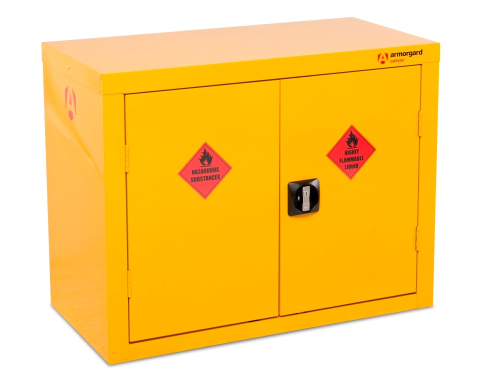 Armorgard SafeStor Hazardous Floor Cupboard 900 x 465 x 700mm Yellow Price Comparisons | Compare The Build