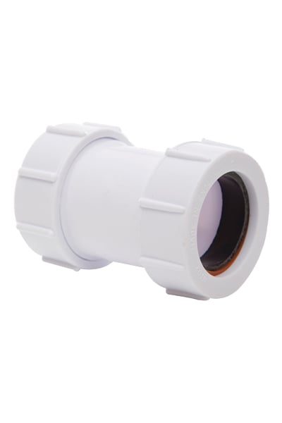 Polypipe Compression Waste Straight Connector 32mm White   PS32 Price Comparisons | Compare The Build