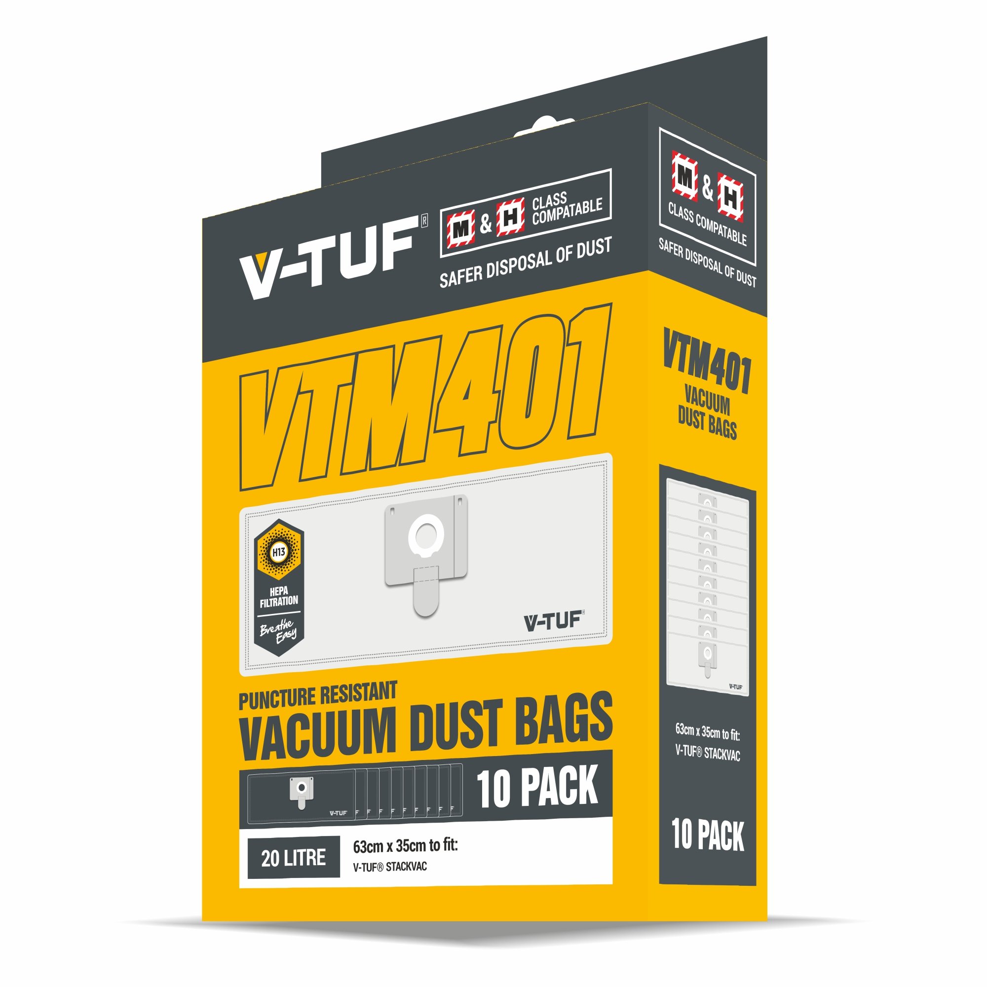 V-TUF STACKVAC Spare Bags (Pack of 10) - VTM401 Price Comparisons | Compare The Build