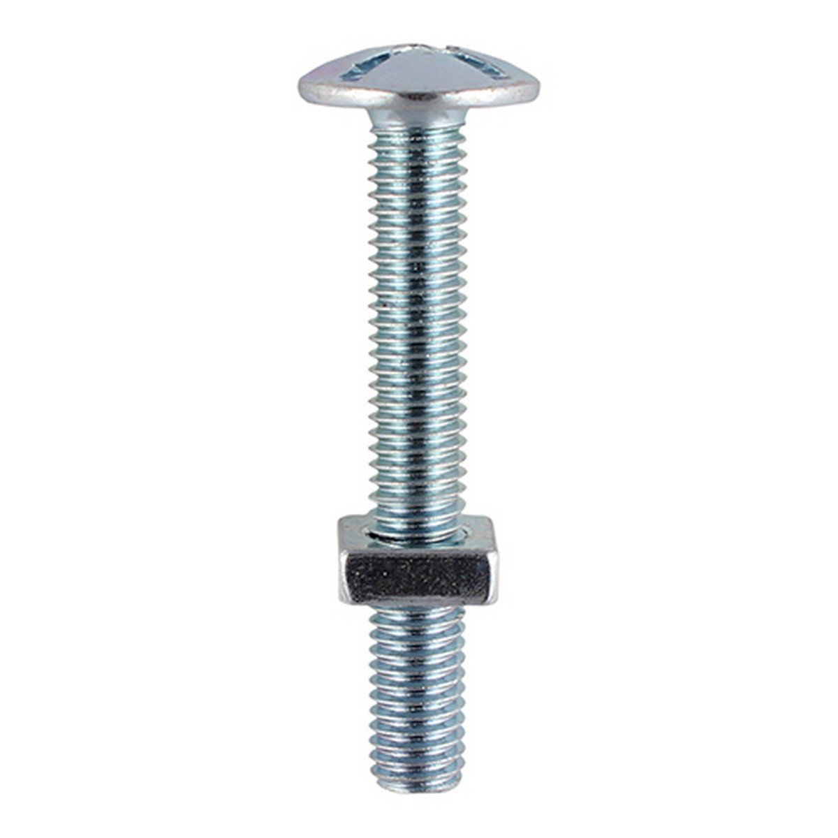 TIMco Roofing Bolt &amp; Square Nut M6 x 80mm BZP - Bag of 70 Price Comparisons | Compare The Build