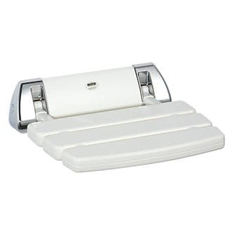 Mira Shower Seat inc fixings - White/Chrome Price Comparisons | Compare The Build
