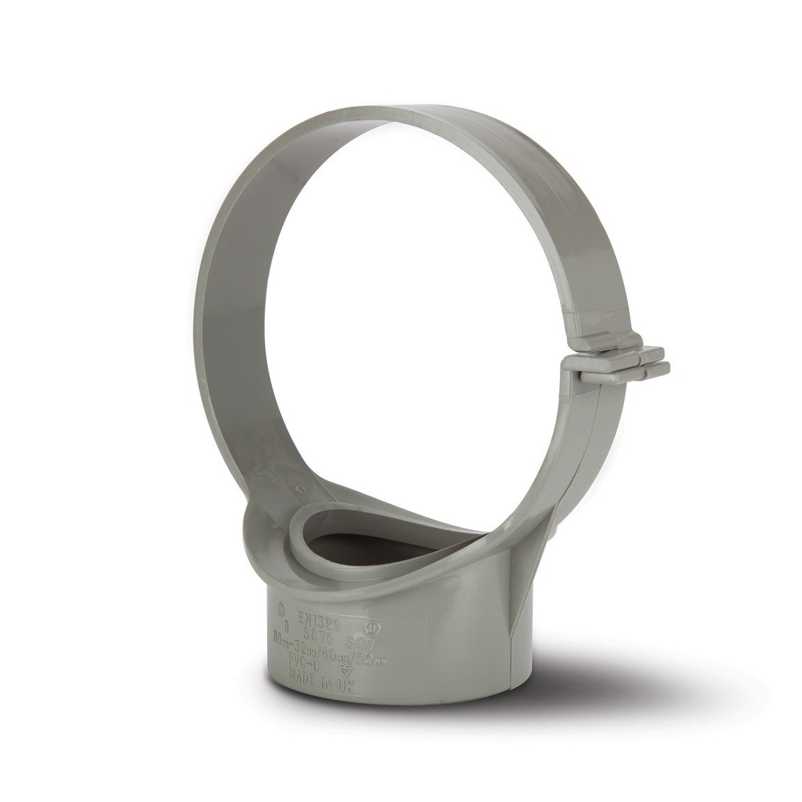 Polypipe 110mm Soil Strap Boss  Open Side Fix  Grey   SG70G Price Comparisons | Compare The Build