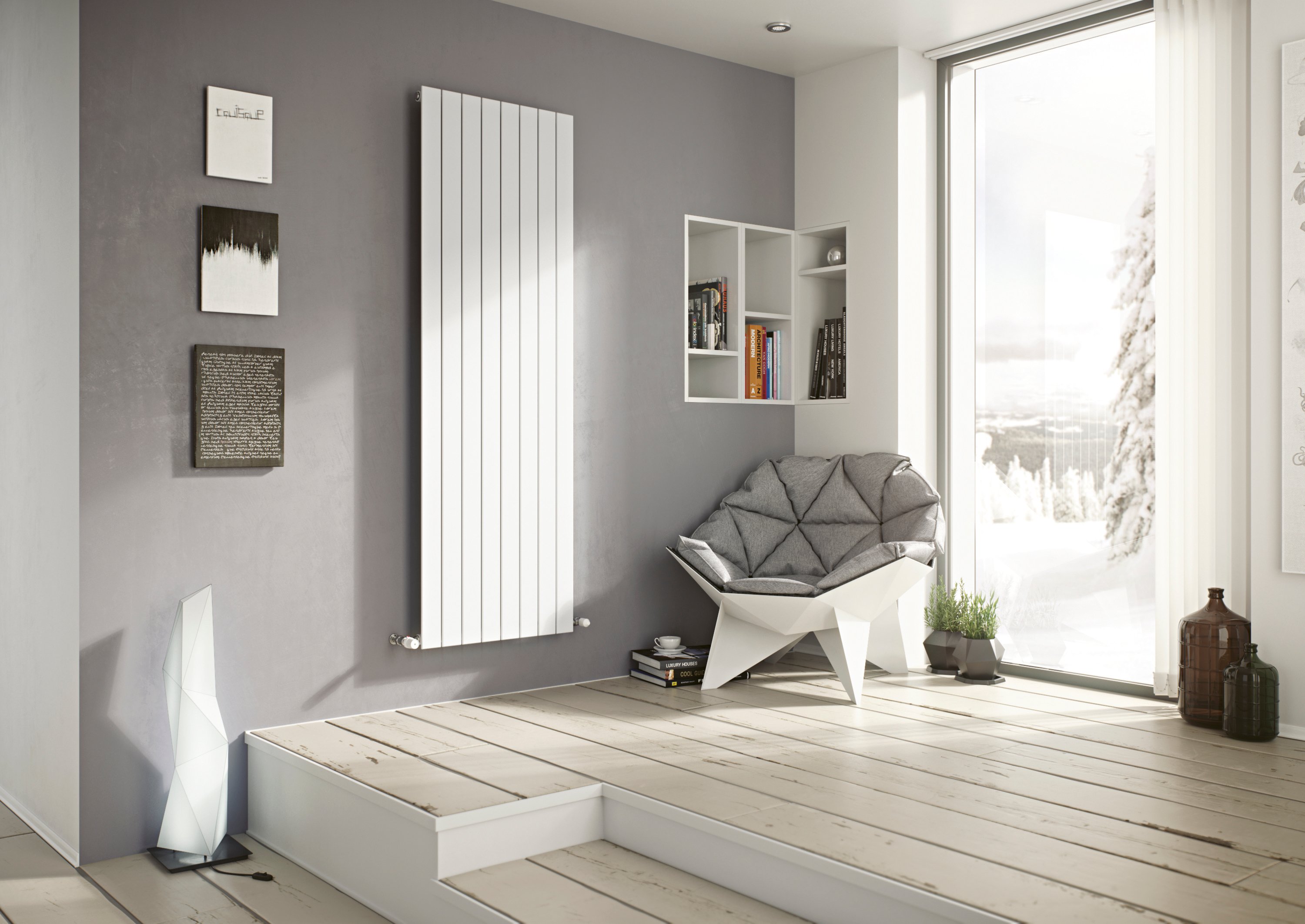 Eucotherm Mars Vertical Flat Panel Radiator 600 x 595mm White Price Comparisons | Compare The Build