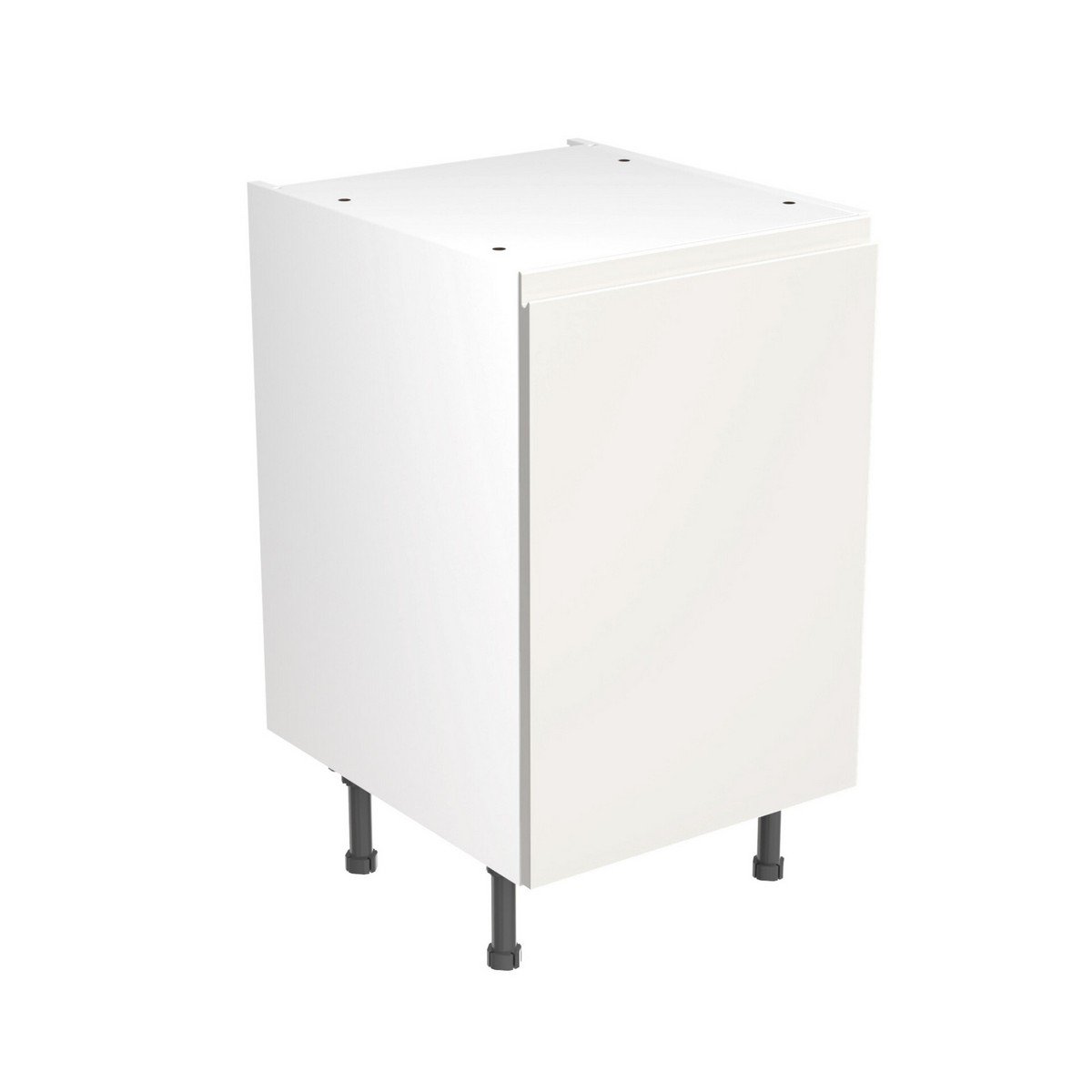 KitchenKit Flatpack J-Pull Base Cabinet 500mm - Ultra Matt White Price Comparisons | Compare The Build