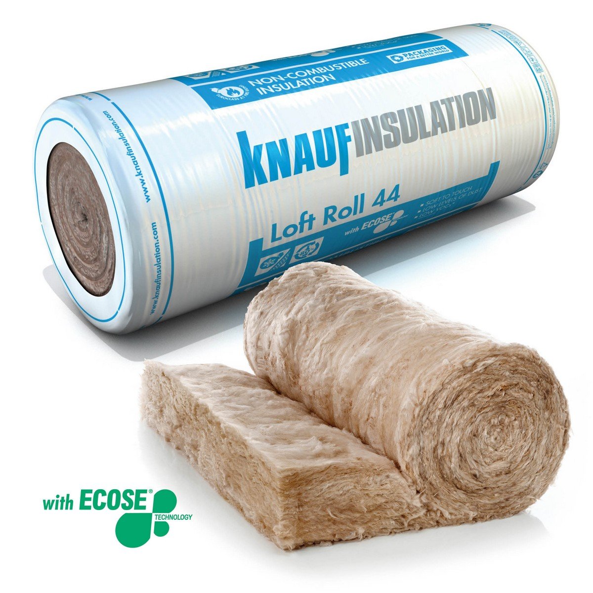 Knauf Loft Roll 44 Combi Cut Insulation 200 x 1140mm x 6m (6.84m2) Price Comparisons | Compare The Build