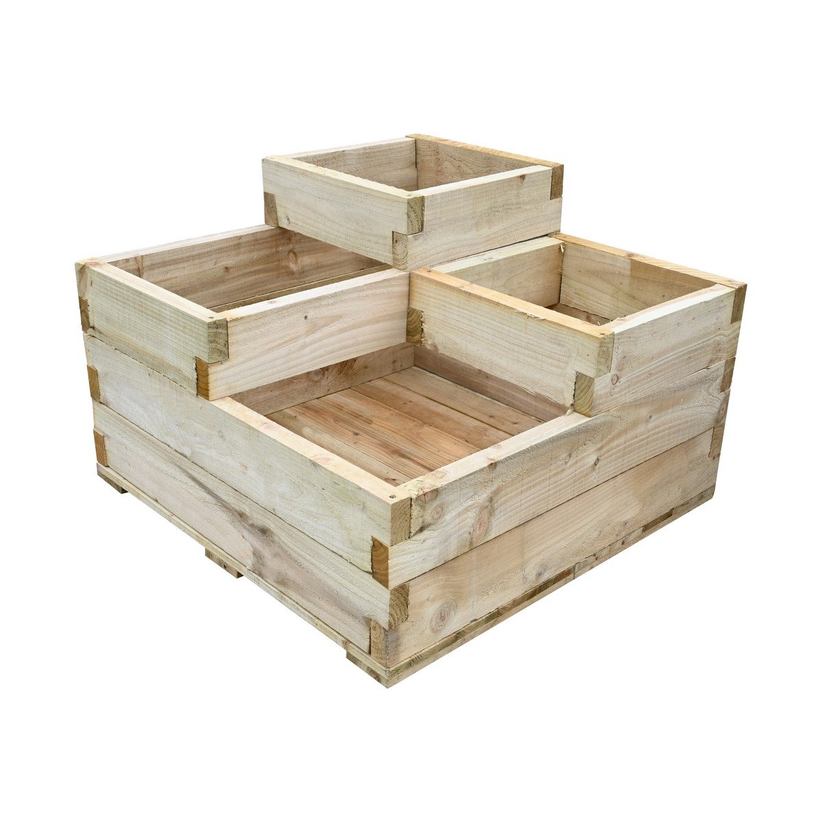 Forest Caledonian Tiered Raised Bed with Base 900 x 900mm Price Comparisons | Compare The Build