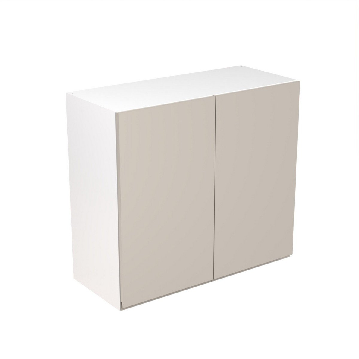 KitchenKit Flatpack J-Pull Wall Cabinet 800mm - Super Gloss Light Grey Price Comparisons | Compare The Build