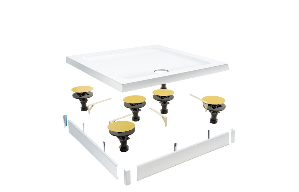 Easy Plumb Riser Kit A (For Square Trays 760mm-900mm) White Price Comparisons | Compare The Build