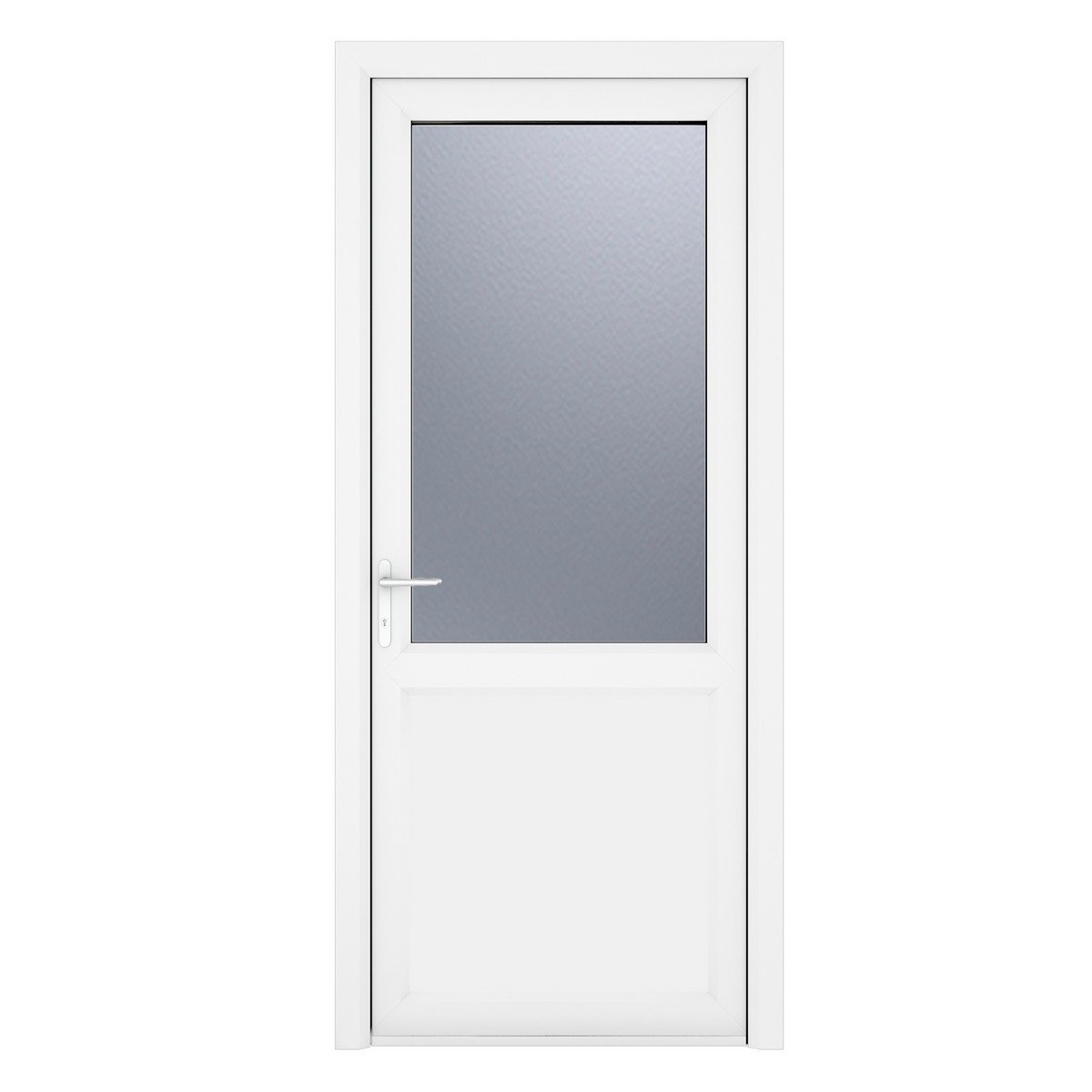 Crystal Triple Glazed Door Half Panel (Right Hand) 840 x 2090mm Obscure - White Price Comparisons | Compare The Build
