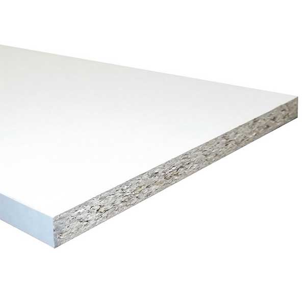 Cheshire Melamine Faced Chipboard 1830 x 230mm - White Price Comparisons | Compare The Build