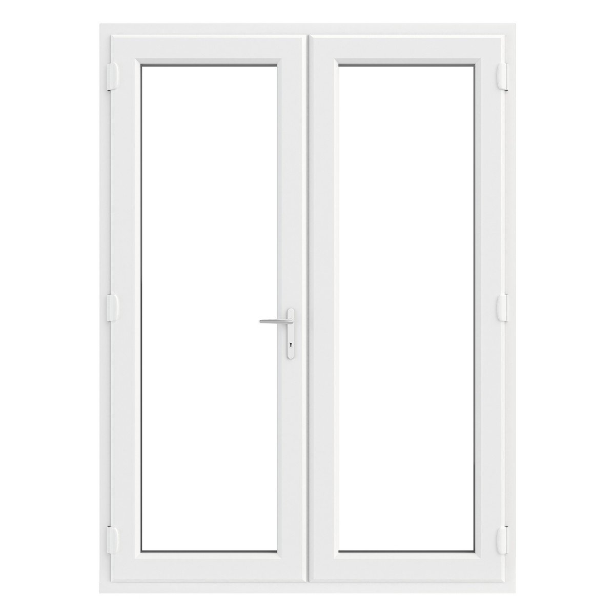 Crystal Triple Glazed French Doors 1490 x 2055mm - White Price Comparisons | Compare The Build