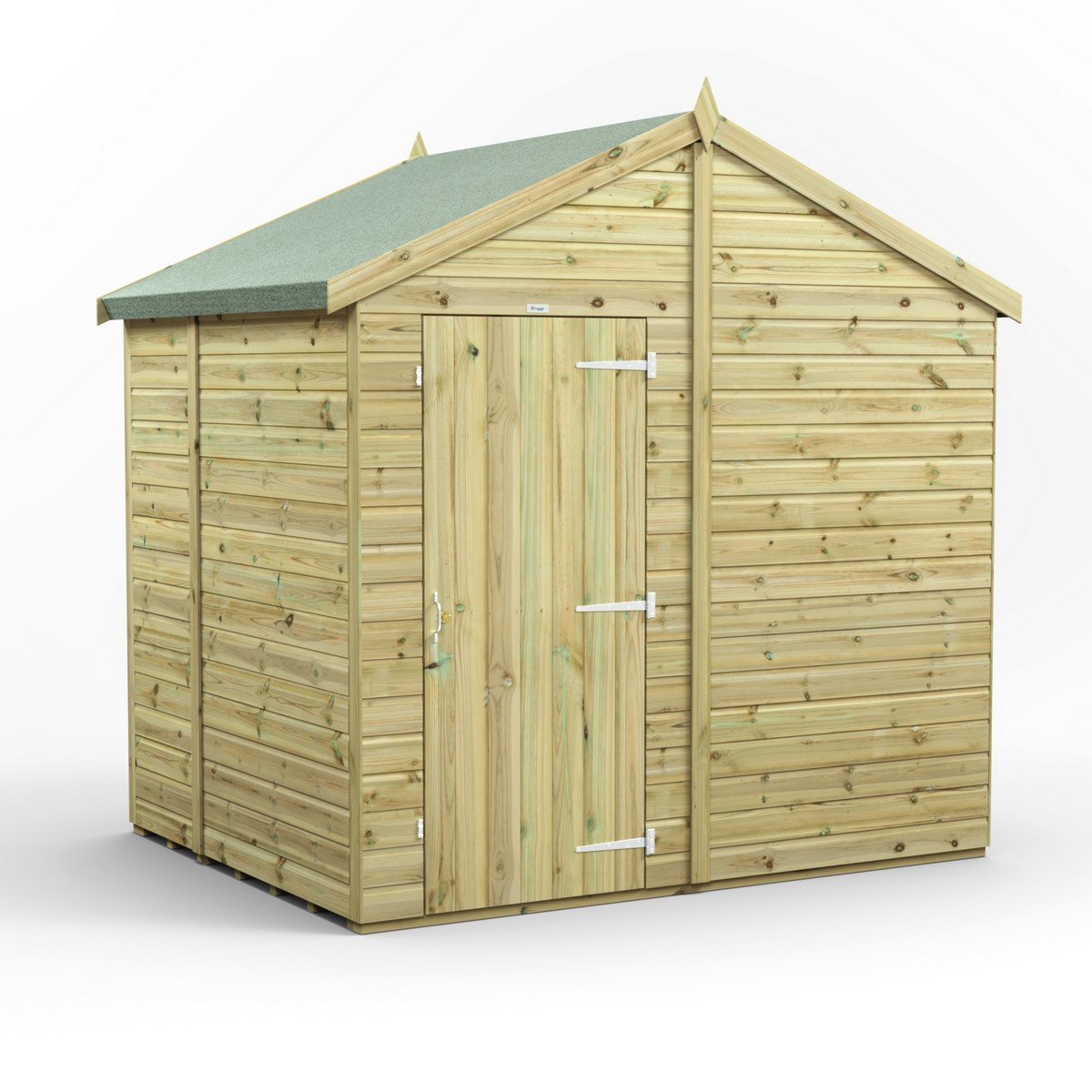 Powersheds Apex Roof Premium Windowless Single Door Garden Shed 6ft x 8ft Price Comparisons | Compare The Build