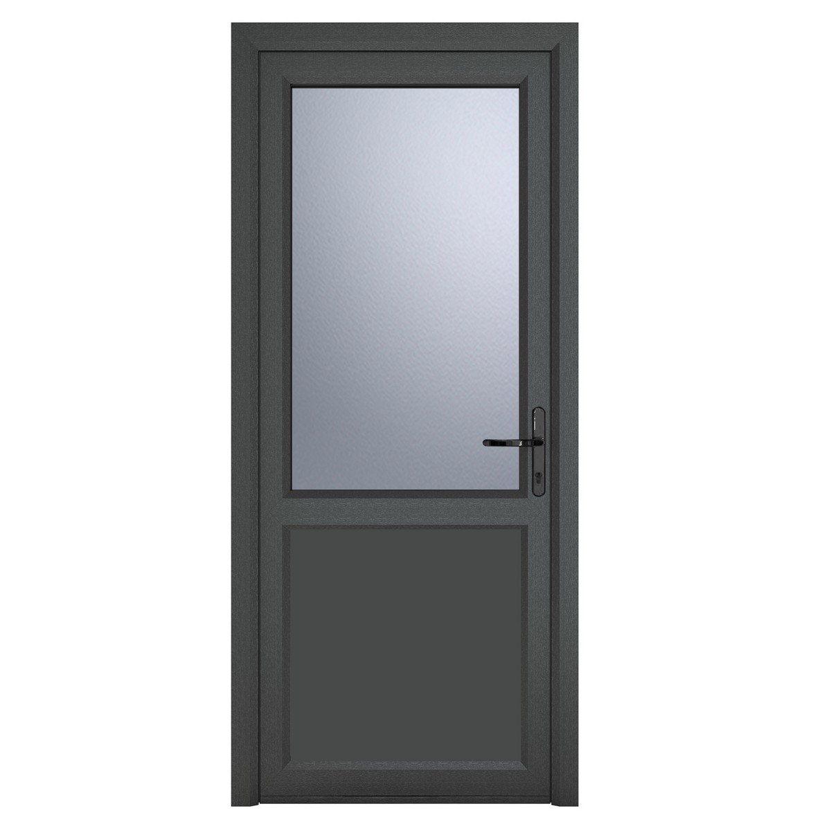 Crystal Triple Glazed Door Half Panel (Left Hand) 920 x 2090mm Obscure - Grey/White Price Comparisons | Compare The Build